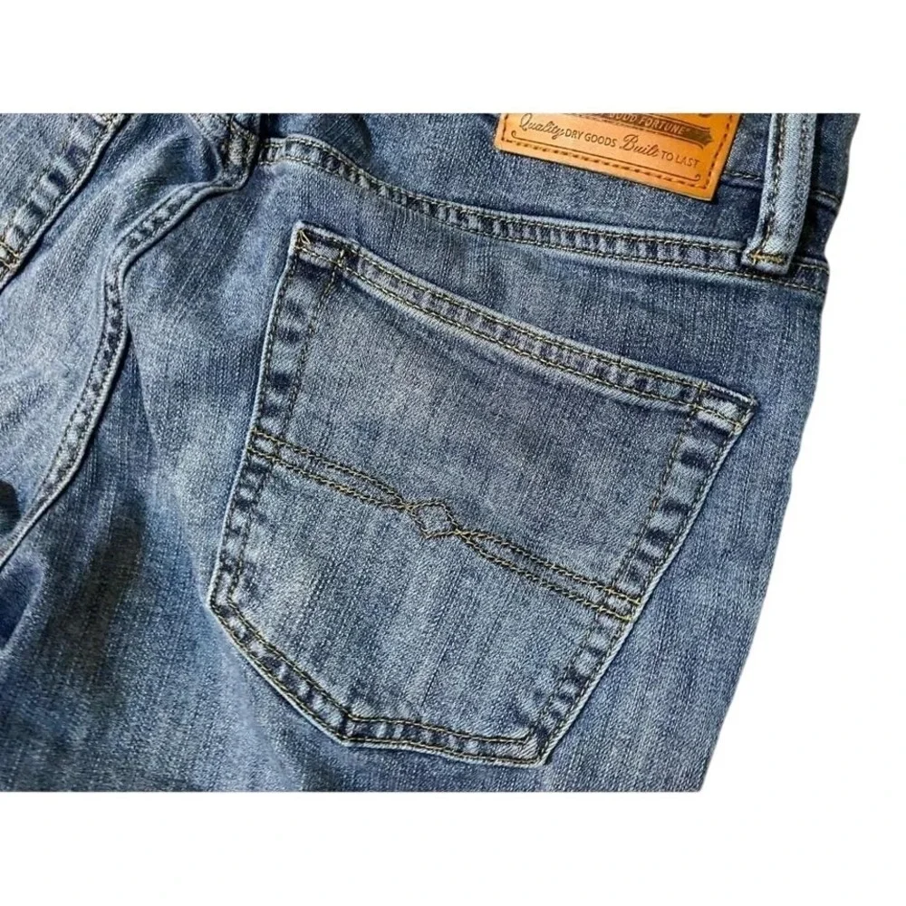 Lucky Brand Men Jeans‎ Straight Leg Blue Distressed Wash Size 30x32
